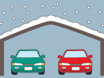 車や霜や雪から守る　カーポート